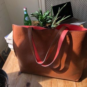 Vegan leather hand bag
